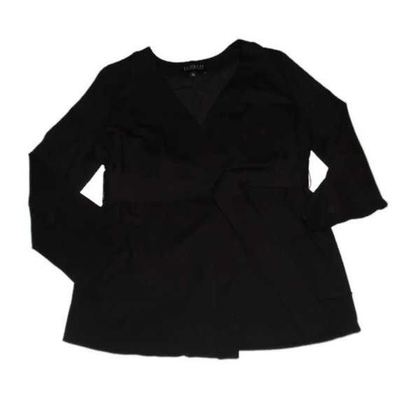 Eloquii Black Blazer Jacket Belted Studio